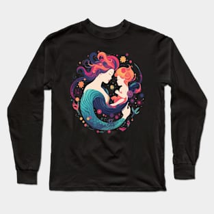 Mermaid Mothers Day Long Sleeve T-Shirt